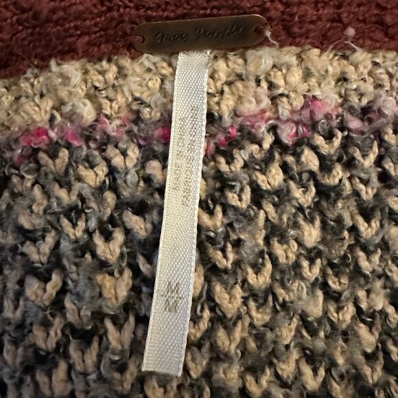 Free People Found My Bff Cardi Cardigan Sweater Coat Sugar and Spice Medium - Picture 11 of 16